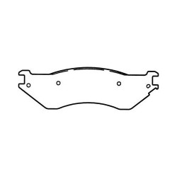 Dodge rear brake pad set