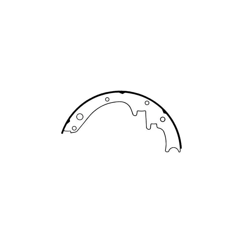Zapatas / Forros / Segmentos de freno 10"x2.25" Delantero para Ford / Mercury