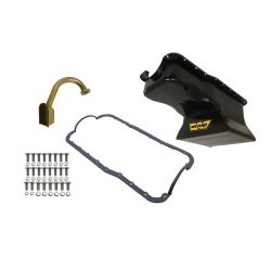 High capacity engine oil pan kit for V8 ford small block