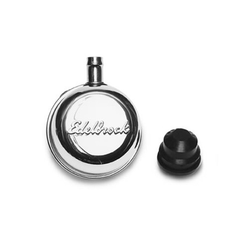 Oil breather cap for Edelbrock valve cover with hose