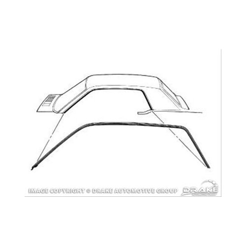 Kit right and left roof seal kit for Mustang and Cougar coupe